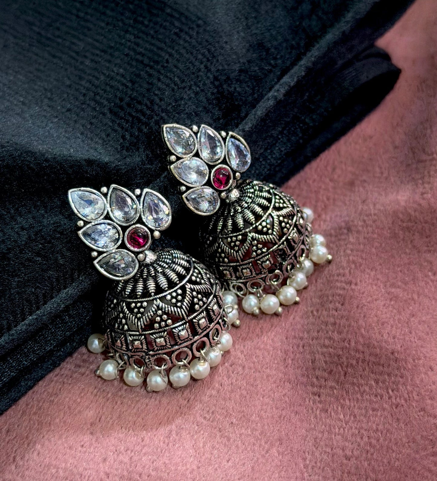 Stone Studded Jhumkas
