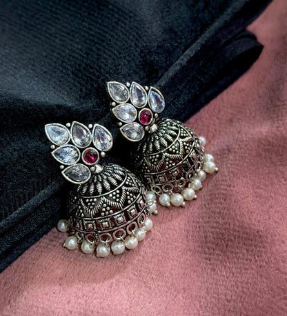 Stone Studded Jhumkas