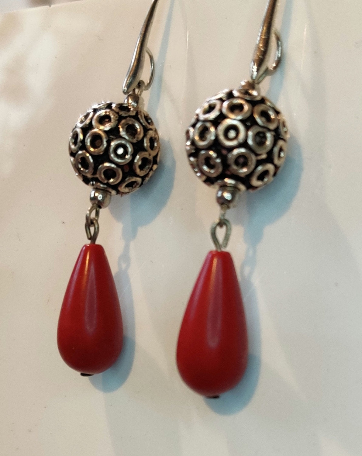 Coral Earrings