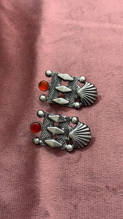 Kriti Black Oxidised Earrings