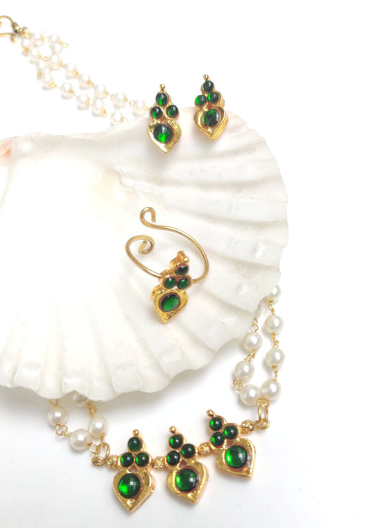 Green Temple Jewellery Set