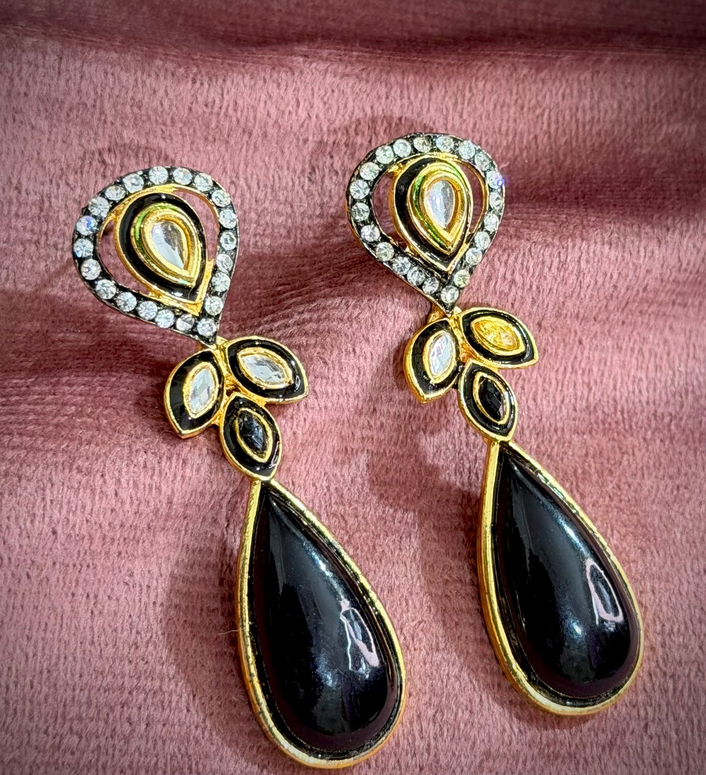Black Cocktail Earrings