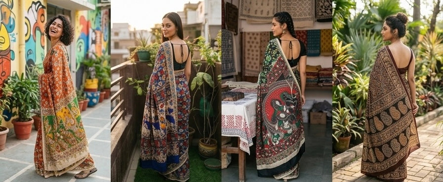 Kalamkari Cotton Saree