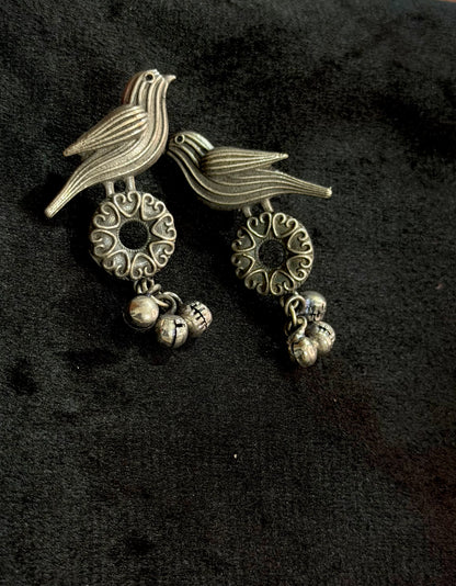Nivi Black Oxidised Earrings
