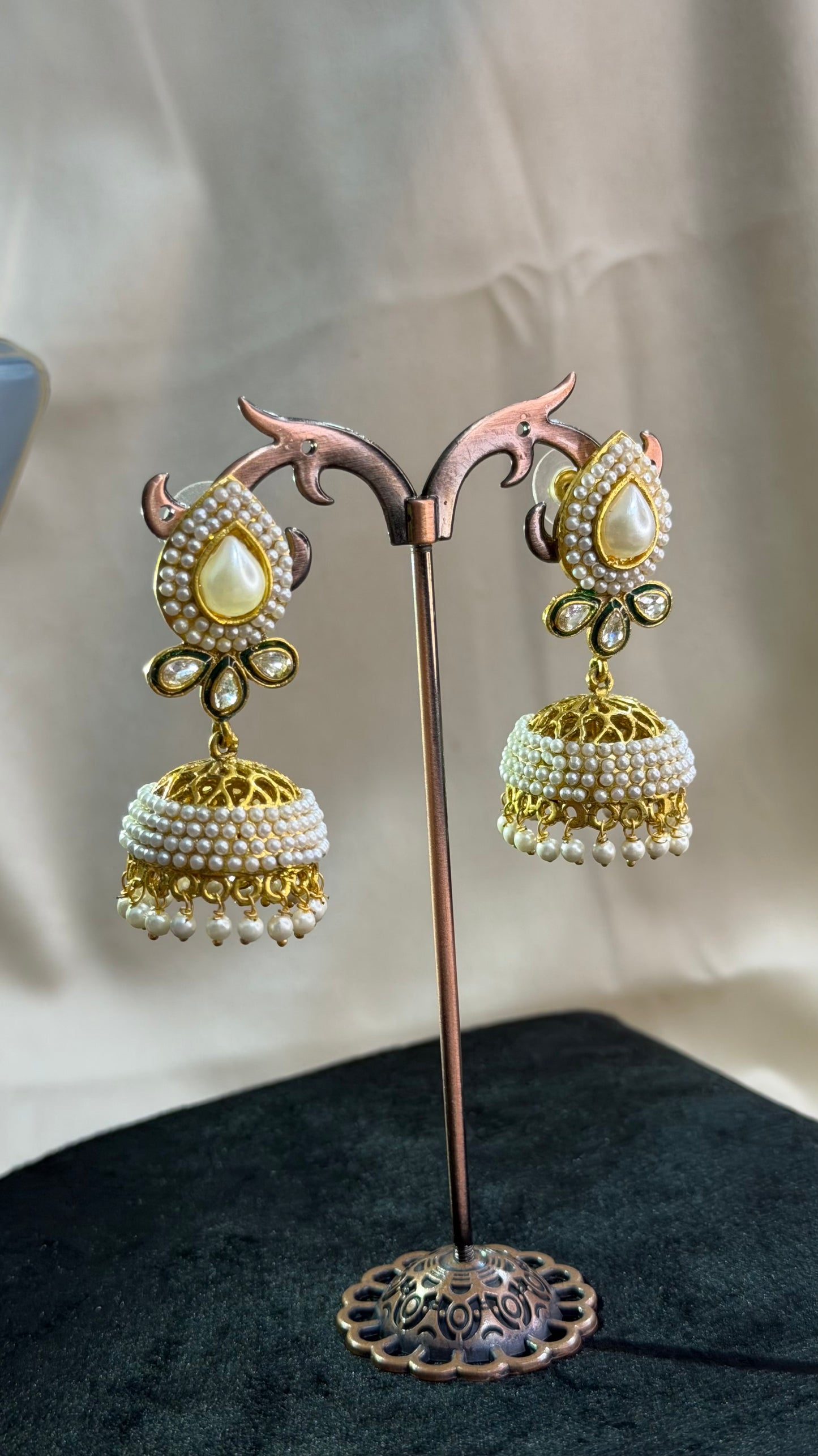 Pearl Jhumkas