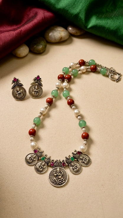 Earth & Divinity | Statement Oxidized Silver Set