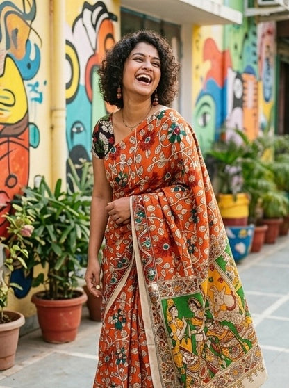 Kalamkari Cotton Saree