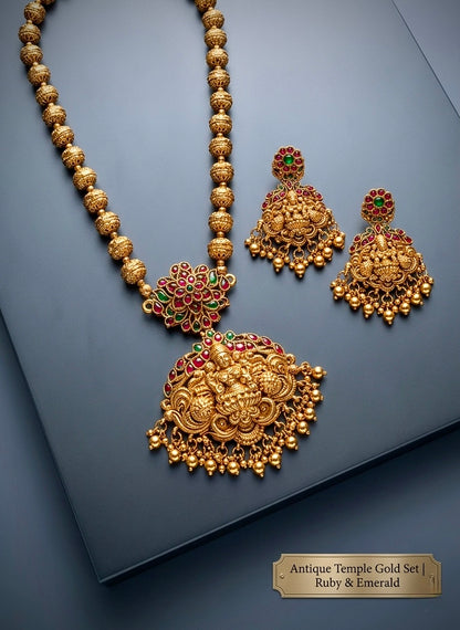 Heritage Antique Gold Lakshmi Set