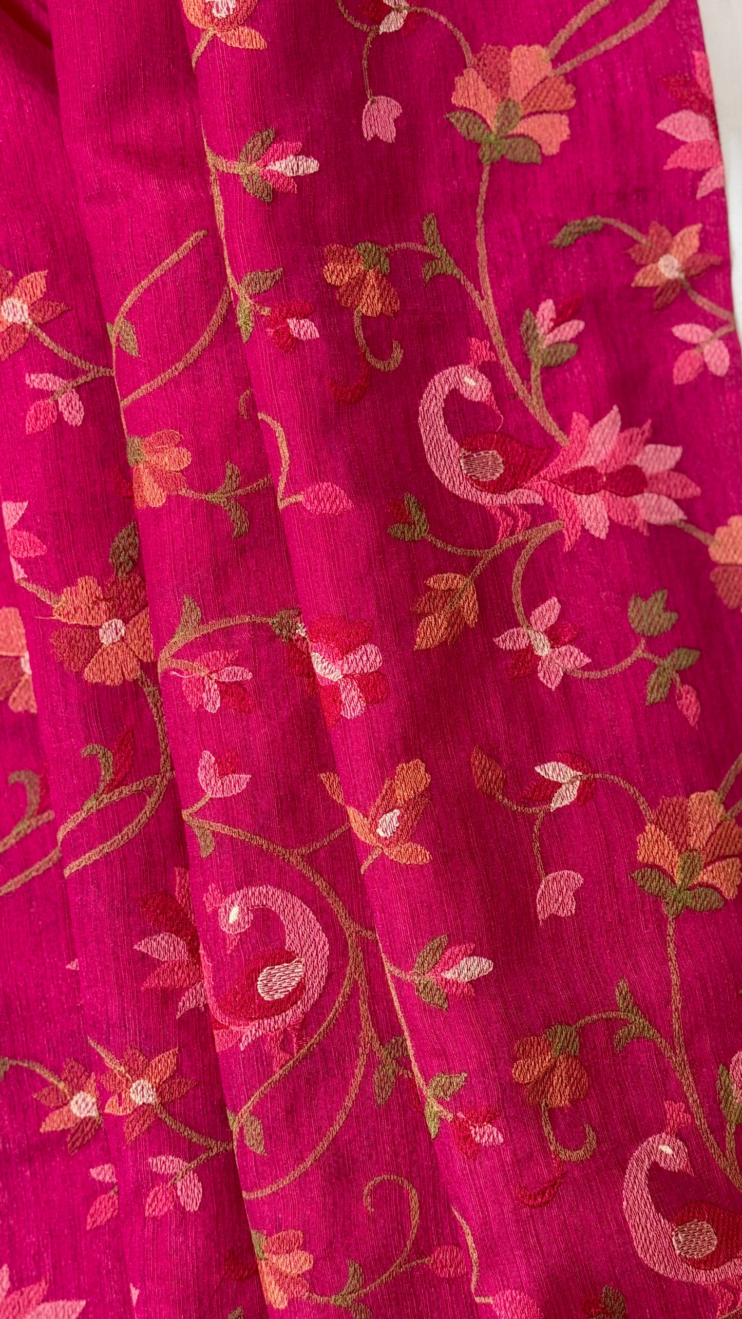 Premium All-Over Embroidered Tussar Sarees – Reception Edition