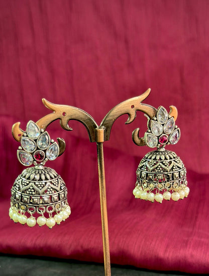 Stone Studded Jhumkas