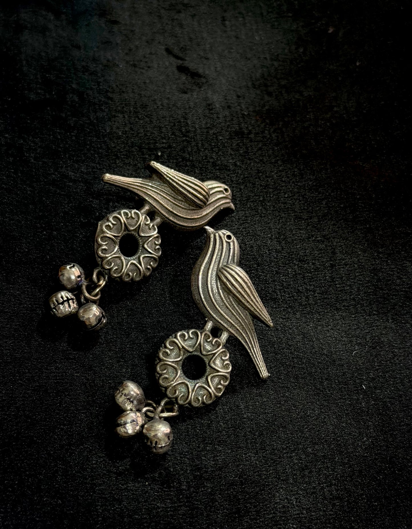Nivi Black Oxidised Earrings