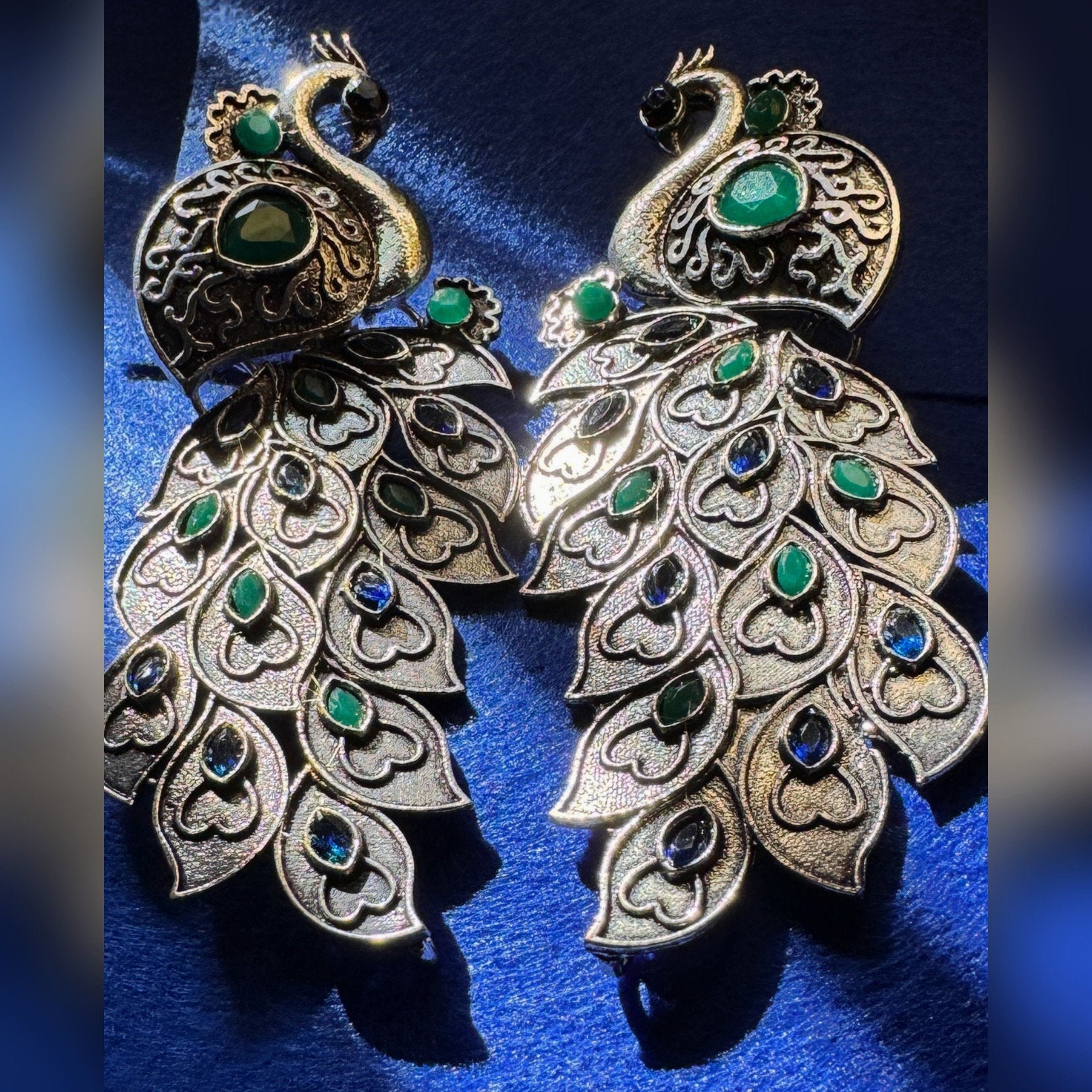 Grand Peacock earrings