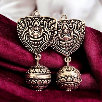 Lakshmi German silver earrings