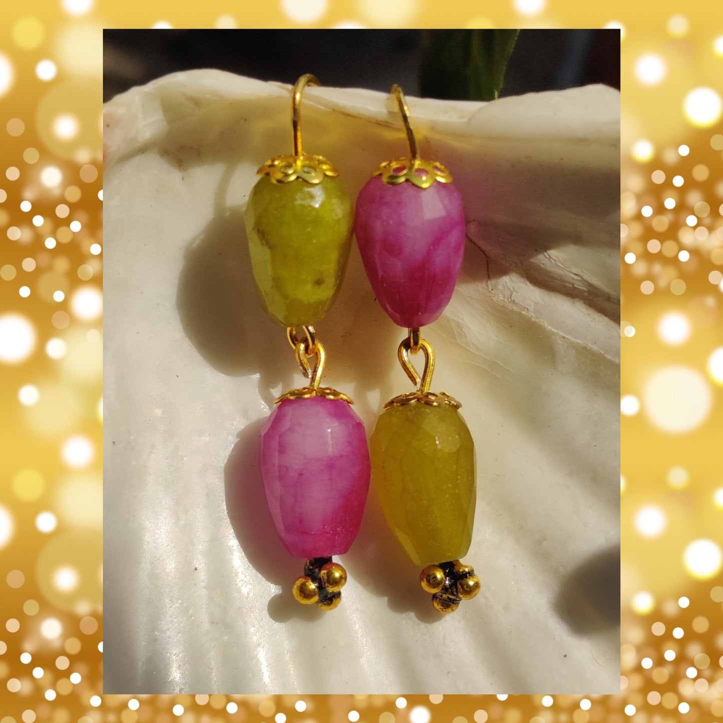 Reverse Earrings in Onyx