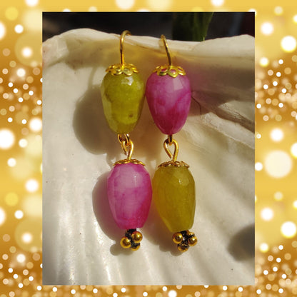 Reverse Earrings in Onyx