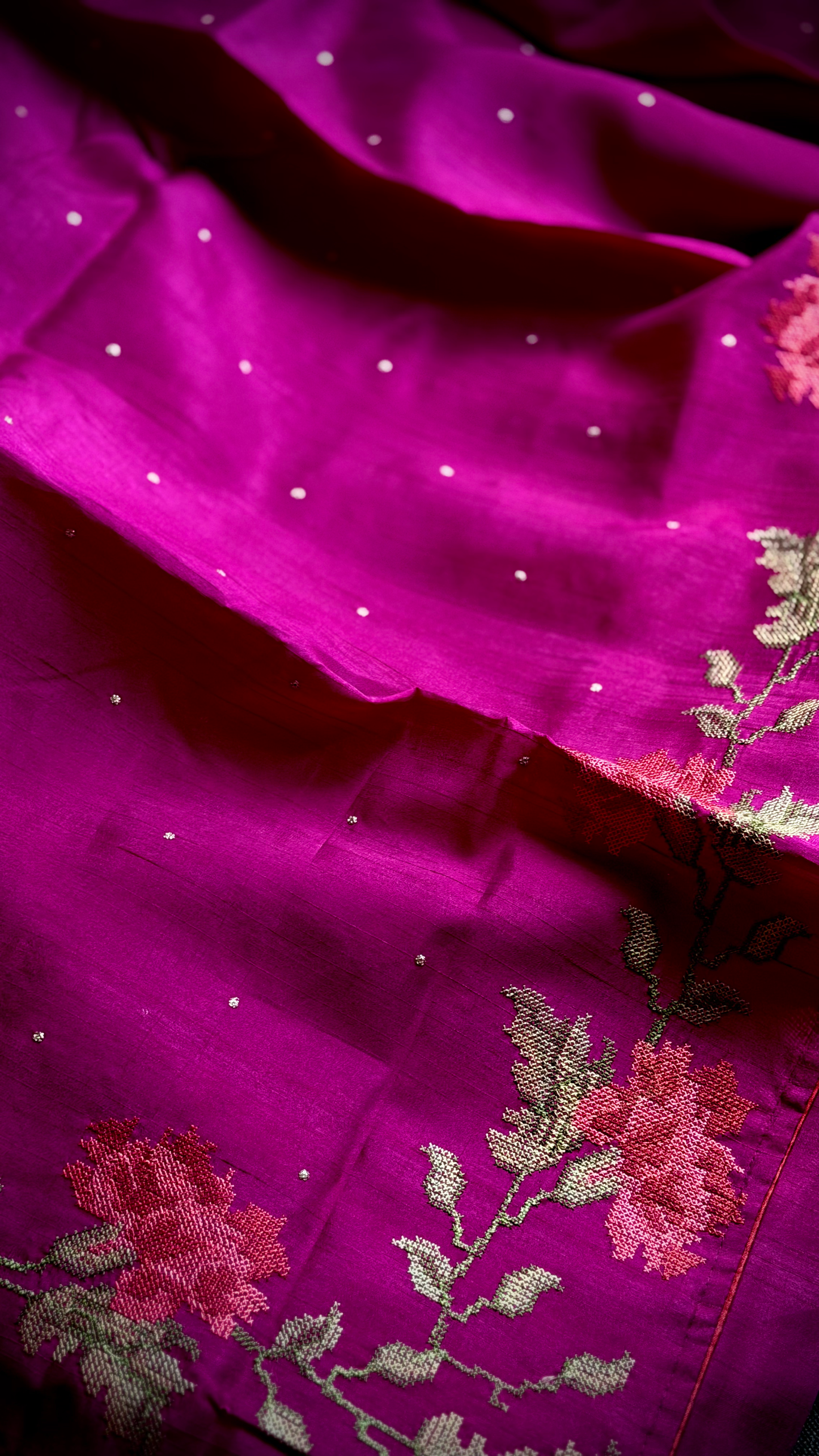 The Magenta Meadow Tussar