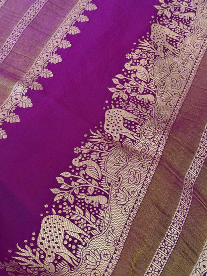 Purple Symphony Silk Saree