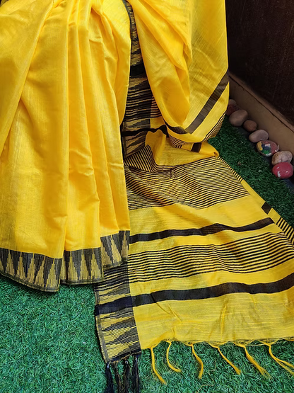 The Temple Border Collection | Exquisite Handloom Silk Sarees