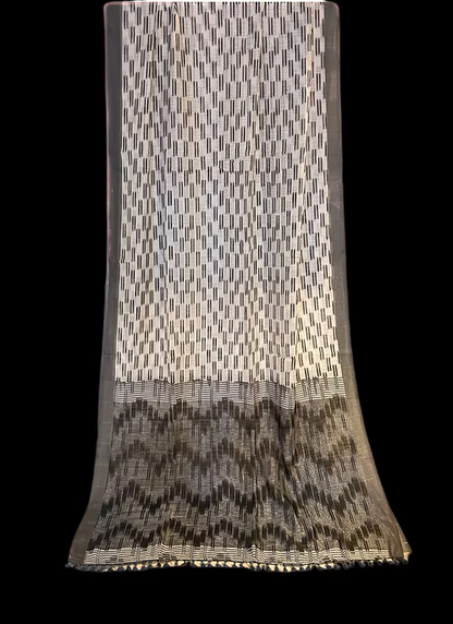 Monochrome khadi saree