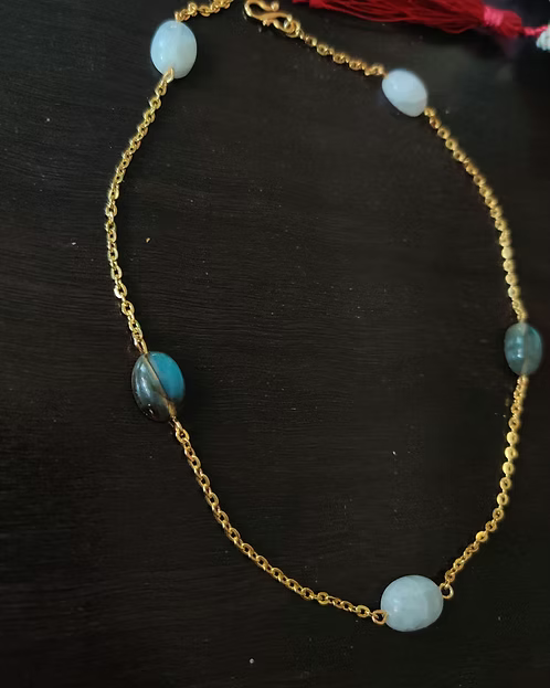 Rainbow moonstone chain