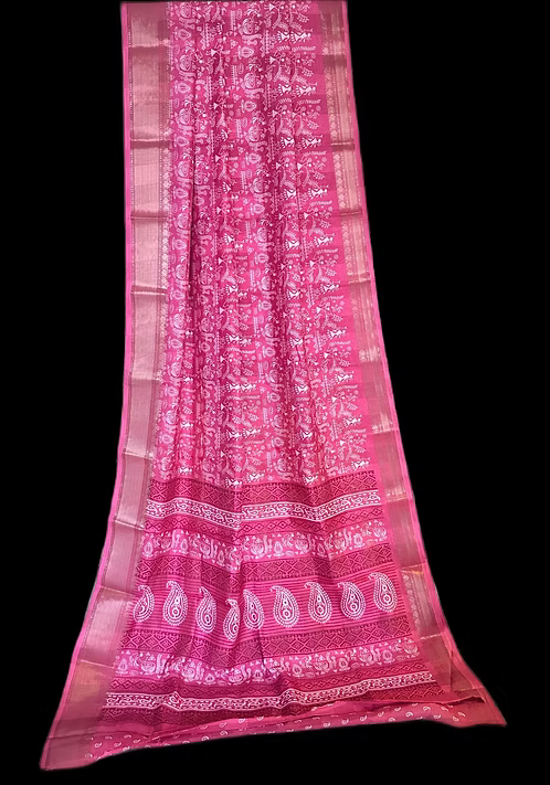 Soft matka silks with attached blouse