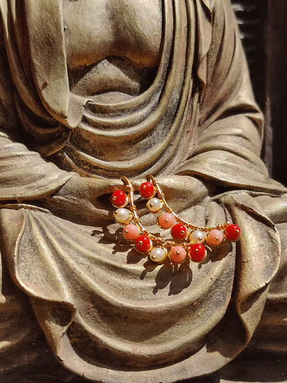 Coral earrings