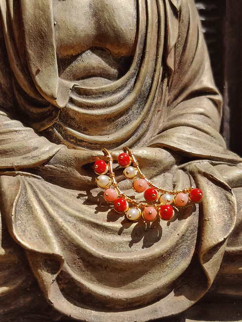 Coral earrings