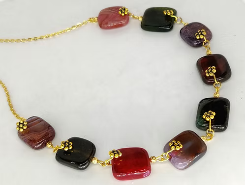 Gorgeous Semiprecious Stones Necklace