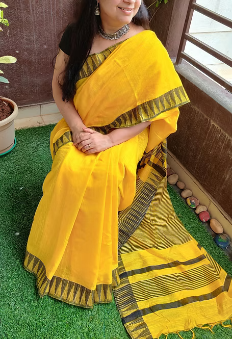 The Temple Border Collection | Exquisite Handloom Silk Sarees