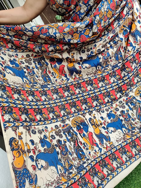 Kalamkari Cotton Saree