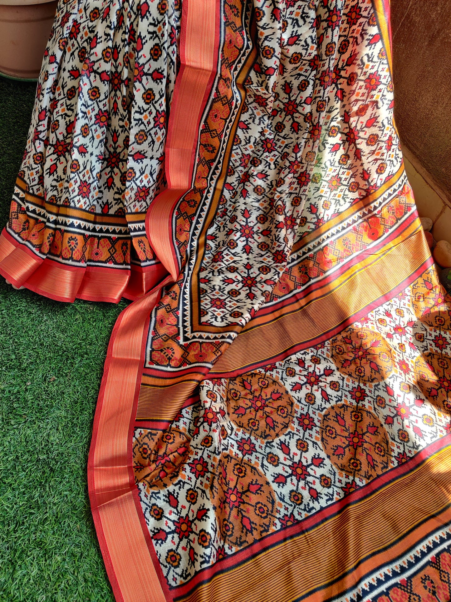 Soft Ikkat Silk