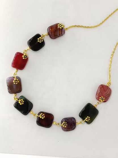 Gorgeous Semiprecious Stones Necklace