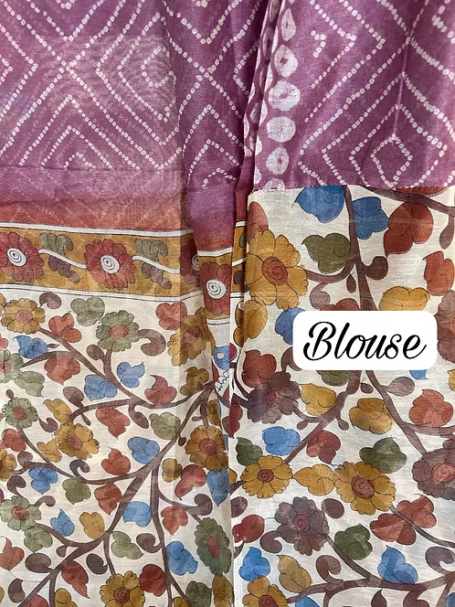 Bandini and Ajrakh combo sarees