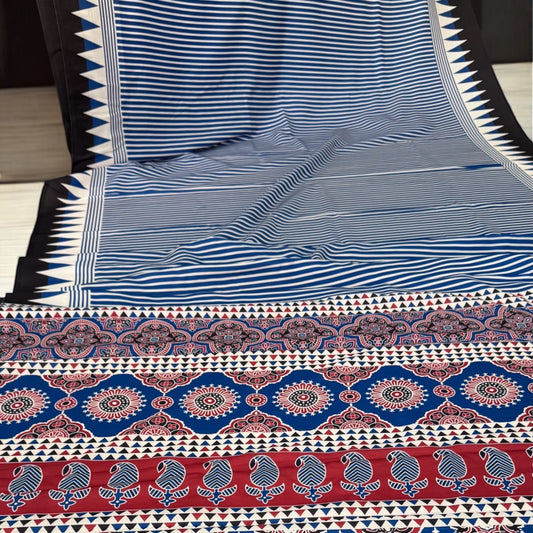 Aakriti Ajrakh Silk Saree