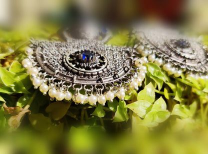 Silver lookalike earrings