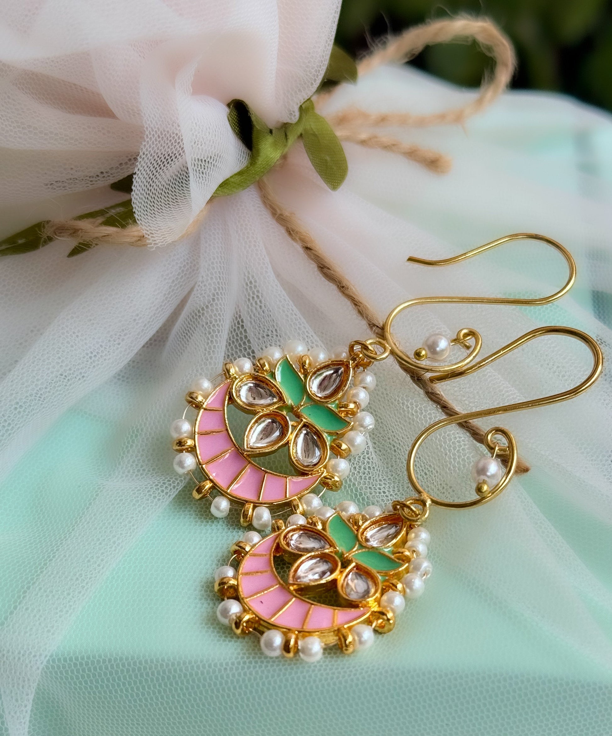 Gorgeous kundan earrings