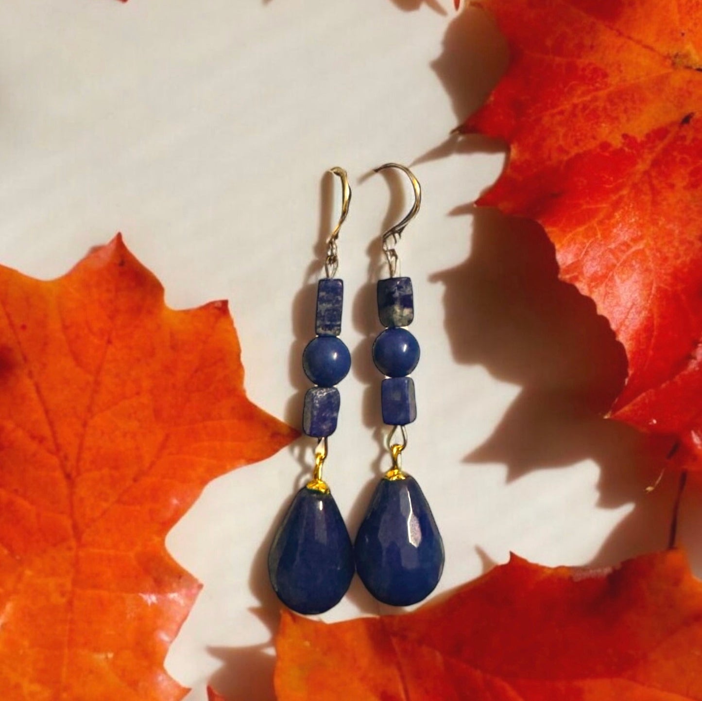 Lapiz Lazuli Semiprecious Earrings
