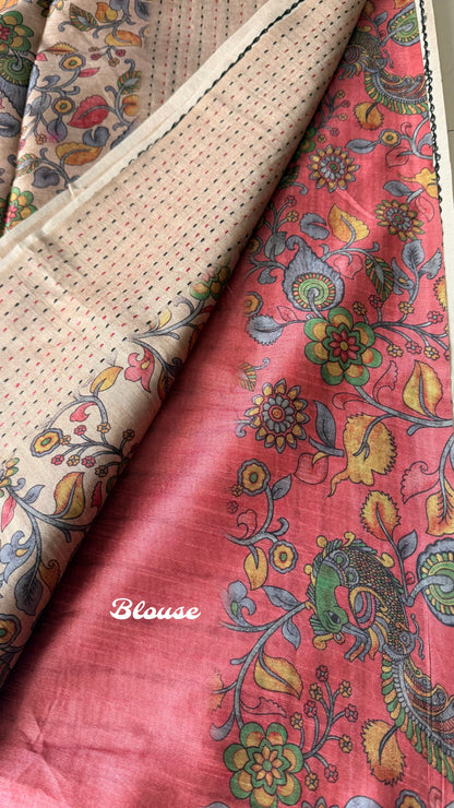 Earthly Elegance Tussar Silk Saree