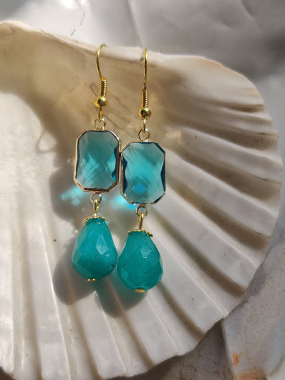 Crystal drop earrings