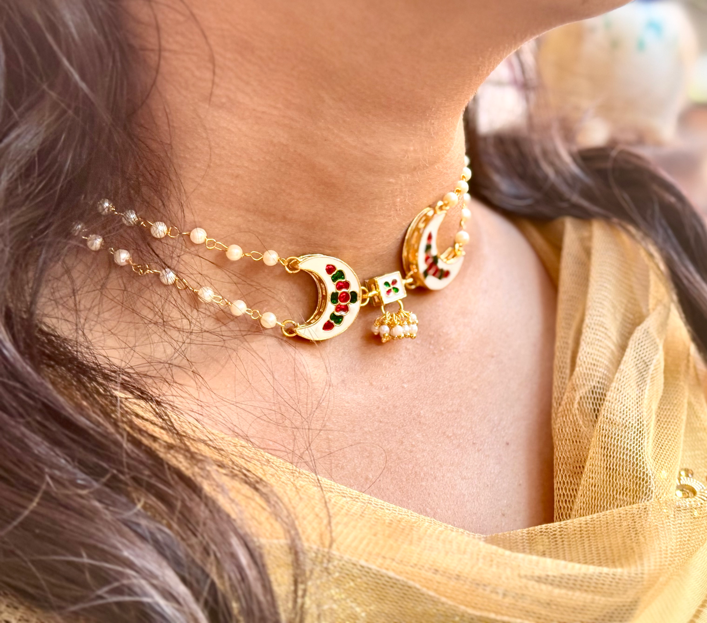 Aradhana kundan choker