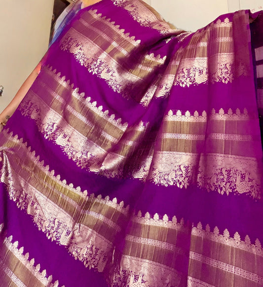 Purple Symphony Silk Saree