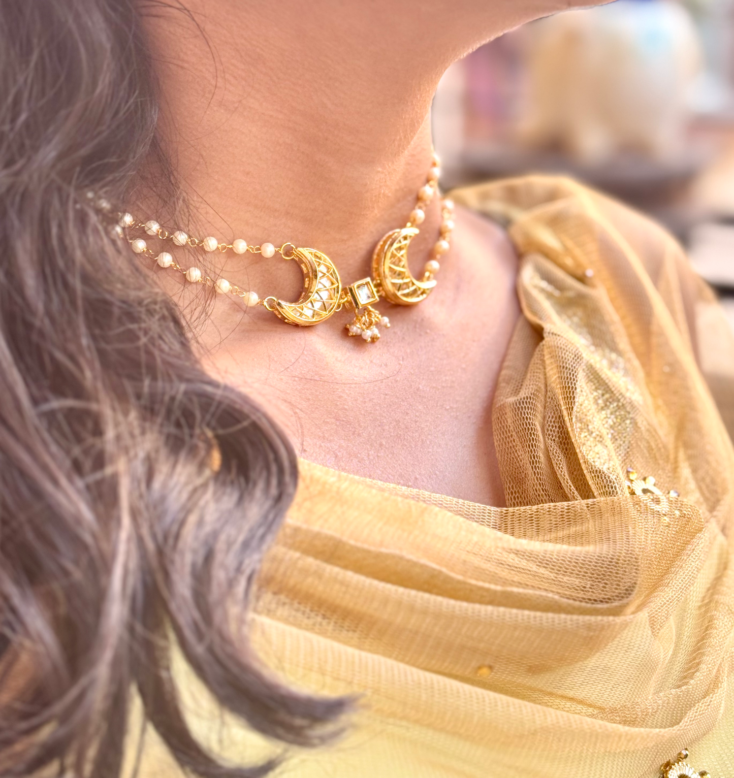 Aradhana kundan choker