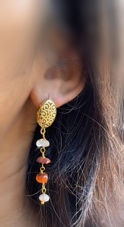 Semiprecious earrings