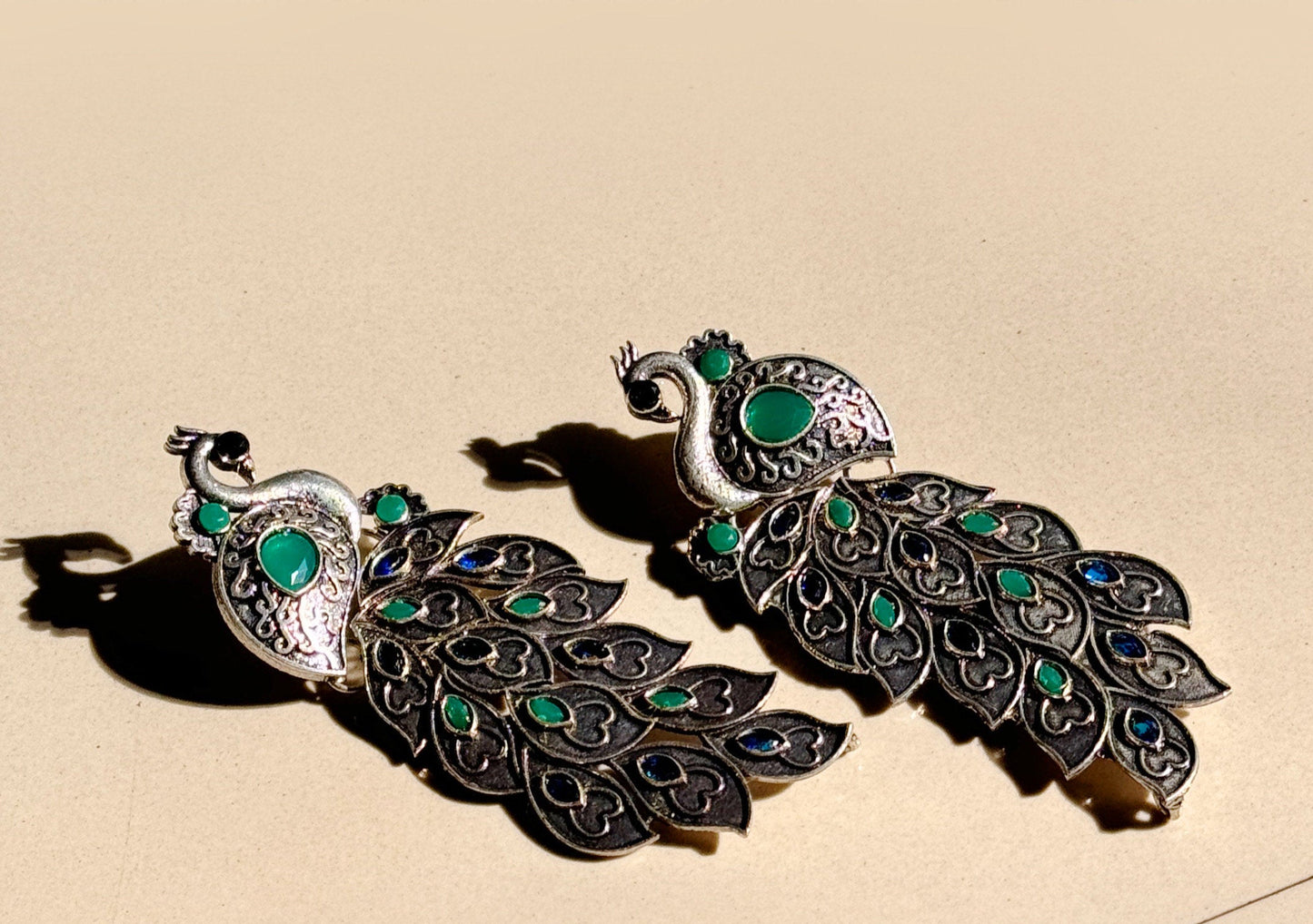 Grand Peacock earrings