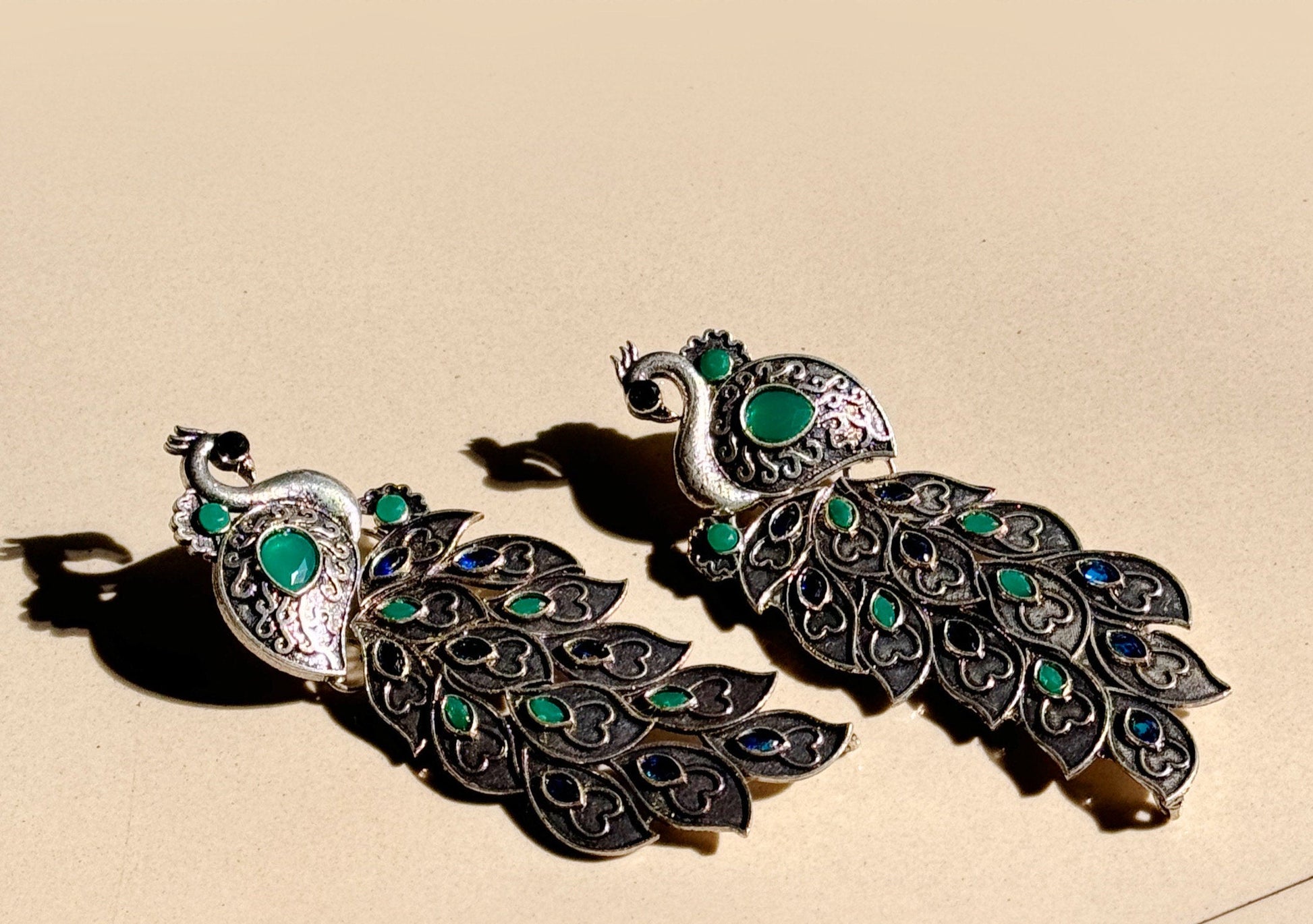 Grand Peacock earrings