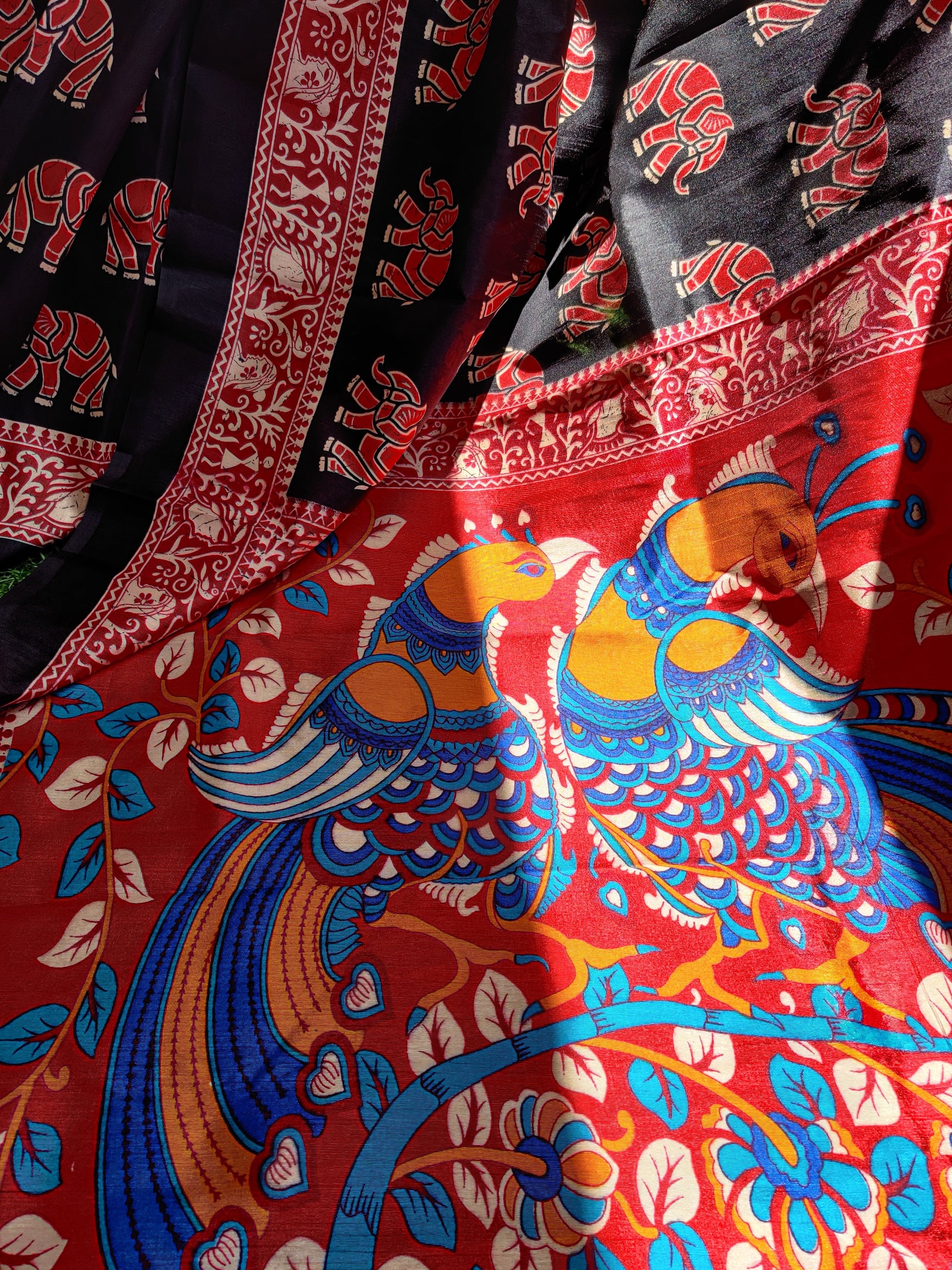 Kalamkari Black and Red Combo