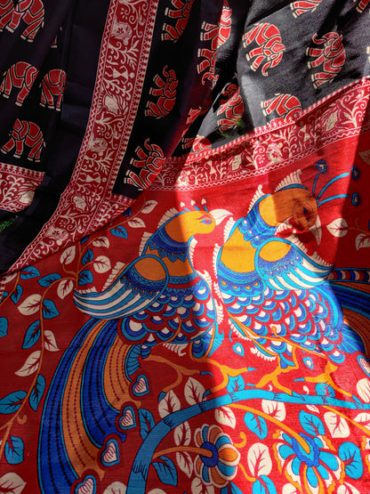 Kalamkari Black and Red Combo