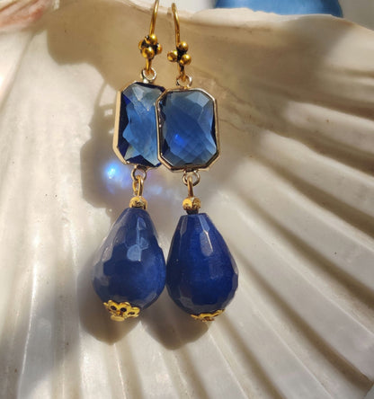 Crystal drop earrings