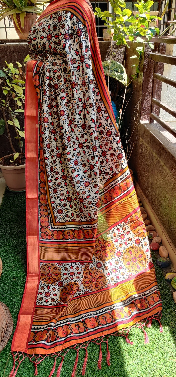 Soft Ikkat Silk