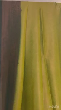 Lime green soft silk saree